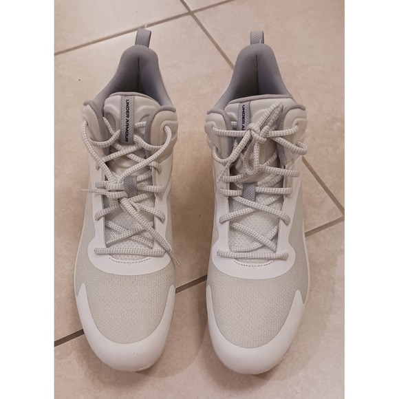 Under Armour Command MC Mid UA Lacrosse Cleats White 3025639-100 Men\'s Size 11.5 main image 6